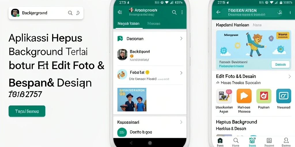 Antarmuka aplikasi 2757 yang sederhana dan fungsional untuk Hapus Background.