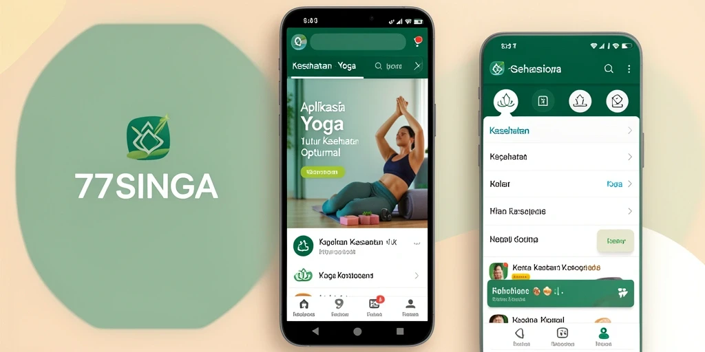 Antarmuka pengguna 77SINGA dengan fitur yoga yang lengkap.