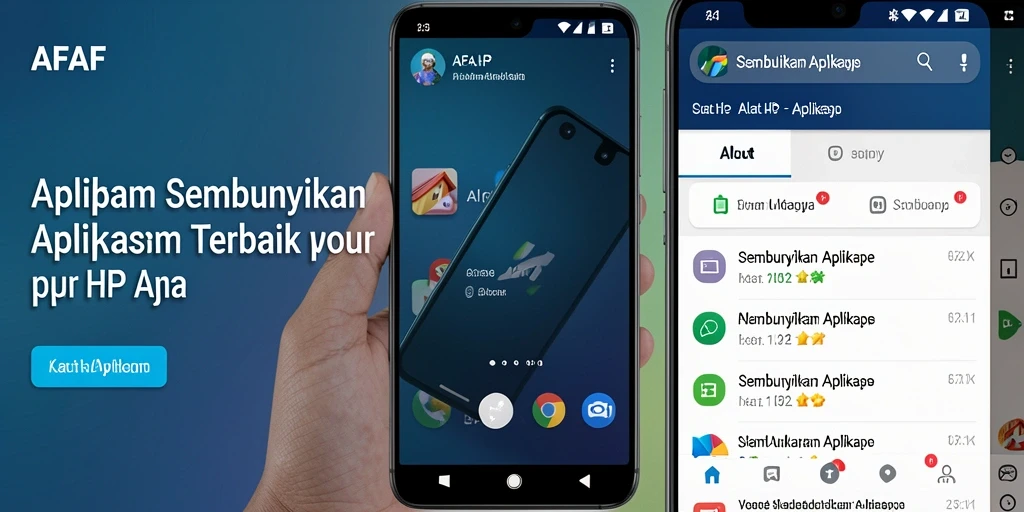 Antarmuka AFAF yang menawan untuk menyembunyikan aplikasi.