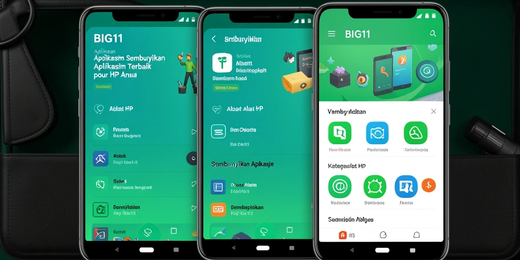 Tampilan antarmuka aplikasi BIG11 yang user-friendly dan efisien.