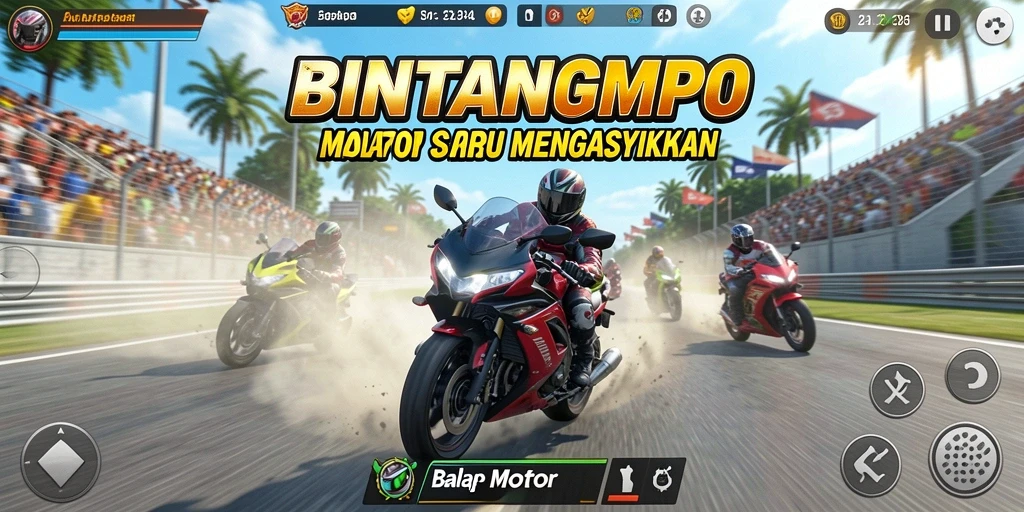 Tampilan antarmuka utama BINTANGMPO yang menarik dan modern.