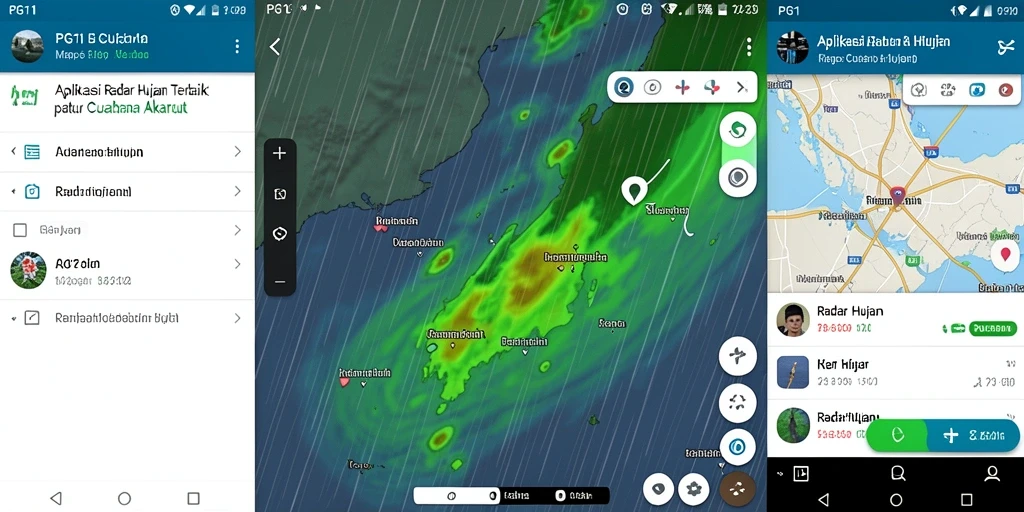 Tampilan antarmuka PG11 dengan informasi Radar Hujan yang jelas.