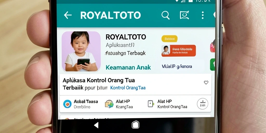 Tampilan antarmuka pengguna aplikasi Kontrol Orang Tua ROYALTOTO.